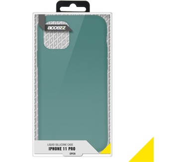 Accezz Liquid Silicone Backcover iPhone 11 Pro - Donkergroen