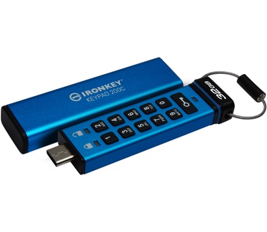 Kingston IronKey Keypad 200C 32GB Blauw