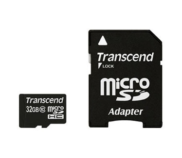 Transcend 32GB microSDHC Class 10 met SD-Adapter
