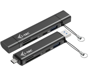 i-tec USB-C/USB-A Dongle SD, TF and 2x USB (1x USB-A, 1x USB-C)