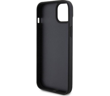 Ferrari Twist Metal Logo Back Case iPhone 15 Plus (6.7") - Zwart Zwart