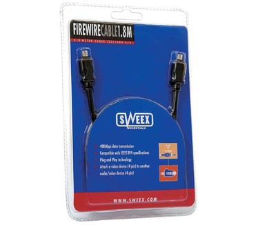 Sweex cable Firewire 6p to 6p  1.8M