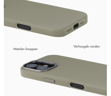 Accezz Mesh Backcover met MagSafe voor de Apple iPhone 16 - Donkergrijs