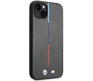BMW M Tricolor Back Case voor Apple iPhone 14 Plus (6.7") - Grijs Grijs