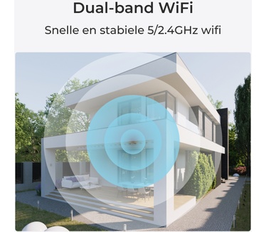 Reolink W320-B - 5 MP beveiligingscamera voor buiten, 2,4/5 GHz wifi, detectie van personen/voertuigen/dieren, 30 meter nachtzicht