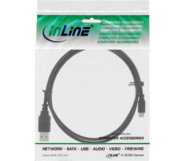 InLine USB A/Micro-USB B Zwart