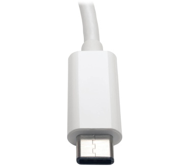 Tripp-Lite USB 3.1 Gen 1 USB Type-C (USB-C) to Gigabit Ethernet NIC Network Adapter, 10/100/1000 Mbps, White