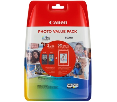 Canon Pixma PG-540XL (Zwart/Cyaan/Geel) 8ml