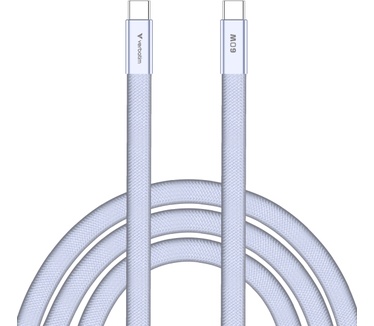 Verbatim SoftTouch-kabel voor synchroniseren en opladen, 60 W USB-C naar USB-C | 120 cm | Paars