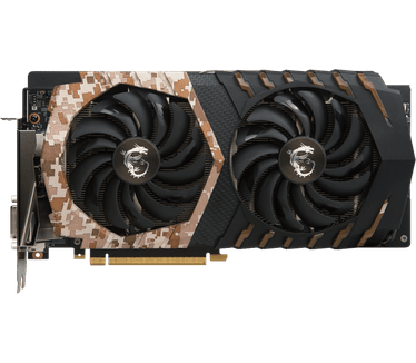 MSI GeForce® GTX 1060 CAMO SQUAD 6G