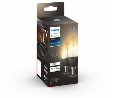 Philips Hue Filament kaarslamp E14 2-pack