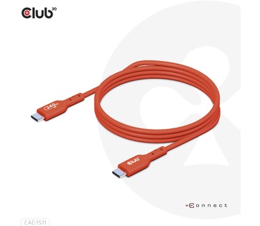 Club 3D USB2 Type-C Bi-Directional USB-IF Certified Cable Data 480Mb, PD 240W(48V/5A) EPR M/M 4m / 13.13ft