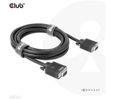 Club 3D VGA Cable Bidirectional M/M 3m/9.84ft 28AWG