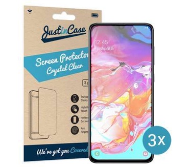Just in Case Samsung Galaxy A70 Screenprotector - 3 stuks - Transparant