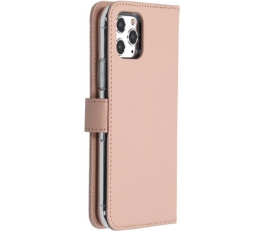 Selencia Echt Lederen Bookcase iPhone 11 Pro - Roze