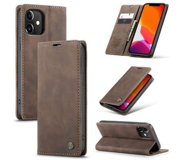 Caseme Apple iPhone 12/12 Pro Retro Wallet Case - Coffee