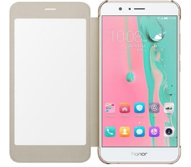 Huawei Origineel S-View Book Cover - Honor 8 Pro - Goud  Goud