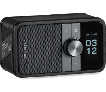 Sangean DDR-8 compacte houten DAB+ en FM radio met Bluetooth ontvangst, Midnight Oak