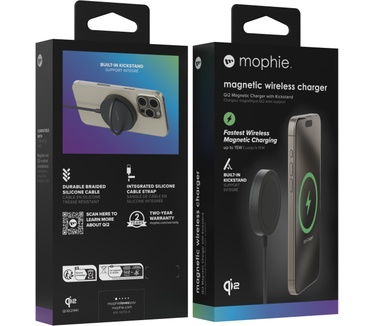 Mophie magnetische draadloze oplader Zwart