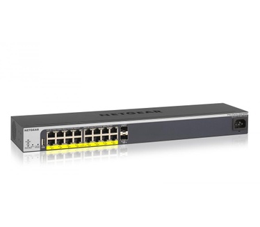 Netgear ProSAFE® Easy Mount 16-Port 10/100/1000 PoE+ Smart Switch with 2 Gigabit SFP Ports