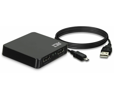 ACT AC7835 4K HDMI 1.4 Splitter 2 Poorts Video Splitter - Zwart