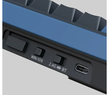 Ducky OK-M-98, KTT Linear, Zwart/Blauw