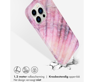 Selencia Aurora Fashion Backcover iPhone 14 Pro Max - Duurzaam hoesje - 100% gerecycled - Ocean Shell Purple