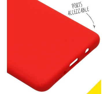 Accezz Liquid Silicone Backcover Samsung Galaxy A71 - Rood (Galaxy A71) Rood