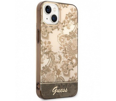 Guess Toile de Jouy Back Case - Apple iPhone 14 (6.1") - Bruin Bruin