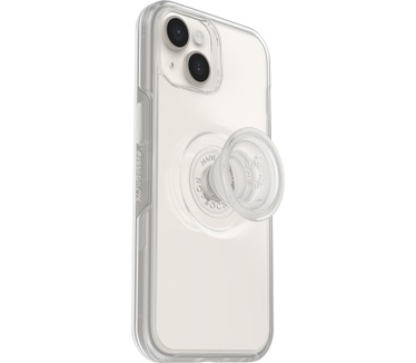 Otterbox OtterBox Otter+Pop-hoesje voor iPhone 14/iPhone 13, schokbestendig, valbestendig, beschermhoes met PopSockets PopGrip, 3x getest volgens militaire standaard, transparant