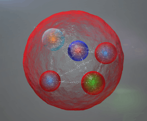 Pentaquark: sterke binding-structuur