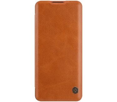 Nillkin Qin PU Leather Book Case voor OnePlus 9 Pro - Bruin Bruin