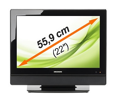 Medion LIFE LCD-TV P13060 22" incl. DVD-speler