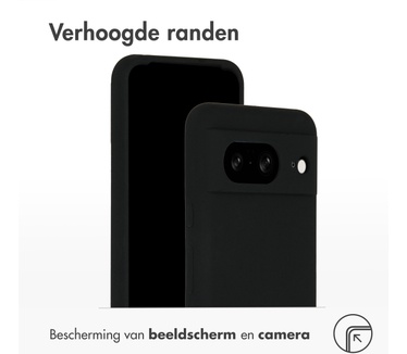 Accezz Liquid Silicone Backcover Google Pixel 8 - Zwart