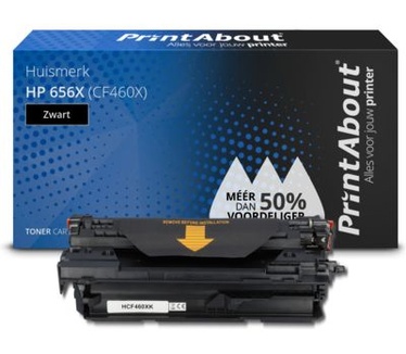 PrintAbout Huismerk HP 656X (CF460X) Toner Zwart Hoge capaciteit