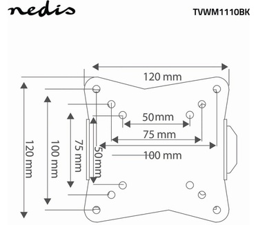 Nedis TVWM1110BK