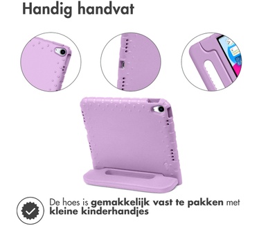 Accezz Kidsproof Backcover met handvat iPad 10.9 (2022) - Lila