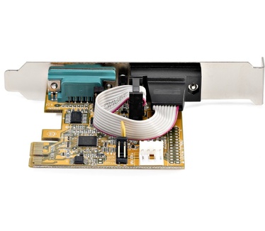 Startech.com 2-Port PCI Express Seriële Interface Kaart, Dual Port PCIe naar RS232 (DB9) Seriële Kaart, 16C1050 UART, Low/Full Profile Beugels, COM Retentie, Voor Windows/Linux
