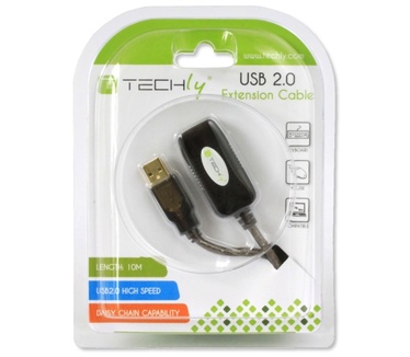 Techly Active Extension Cable USB 2.0 Hi-Speed 10m IUSB-REP10TY