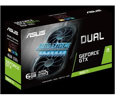 Asus Dual GeForce GTX 1660 Ti 6GB GDDR6 EVO