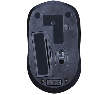 V7 Wireless Mobile Optical Mouse Zwart