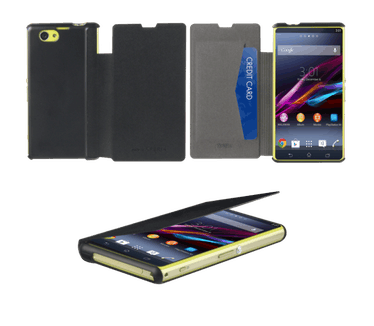 Roxfit Flip Book Case Sony Xperia Z1 Compact Nero Black (SMA5140B)