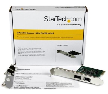 Startech.com StarTech 2 Port 1394a PCI Express FireWire Card