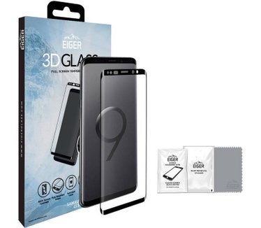 Eiger Full Screen Tempered Glass - Samsung Galaxy S9 Plus - Zwart