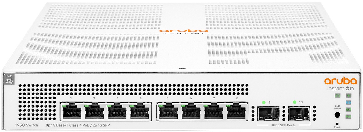 Aruba Instant On 1930 8G Class4 PoE 2SFP 124W set Van 20 Stuks 