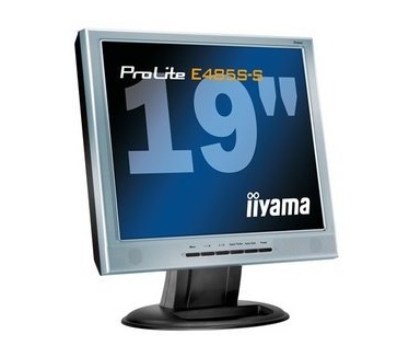 Iiyama ProLite E485S-S (19", 23ms, D-Sub/DVI-D, Zilver)