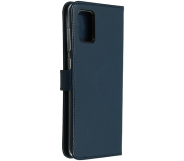 Selencia Echt Lederen Bookcase Samsung Galaxy A71 - Blauw