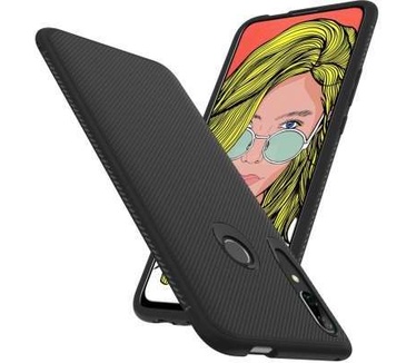 qMust Honor 9X Texture TPU Case - Zwart