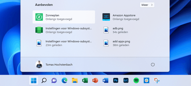 Android-apps verschijnen na installatie gewoon in het startmenu.