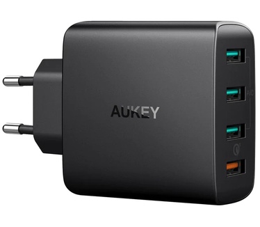 Aukey Amp 4-Port Wall Charger with Quick Charge 3.0